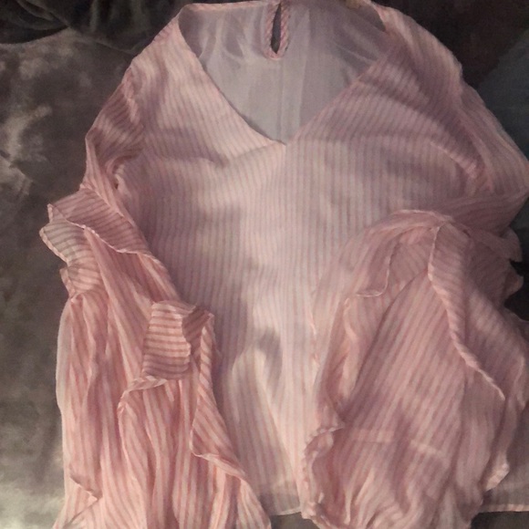 BNWOT sheer flouncy blouse - Picture 1 of 9